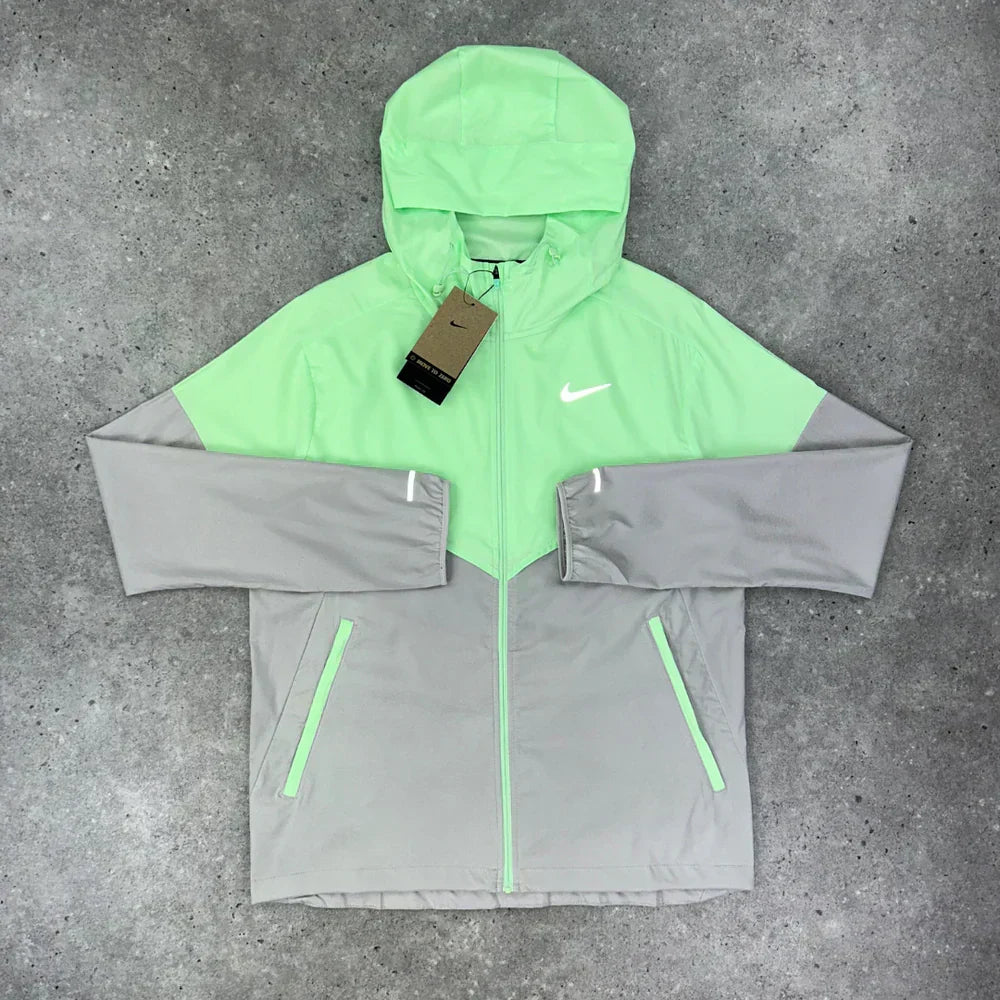 green jacket