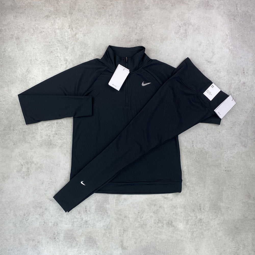 women's black half-zip 8
