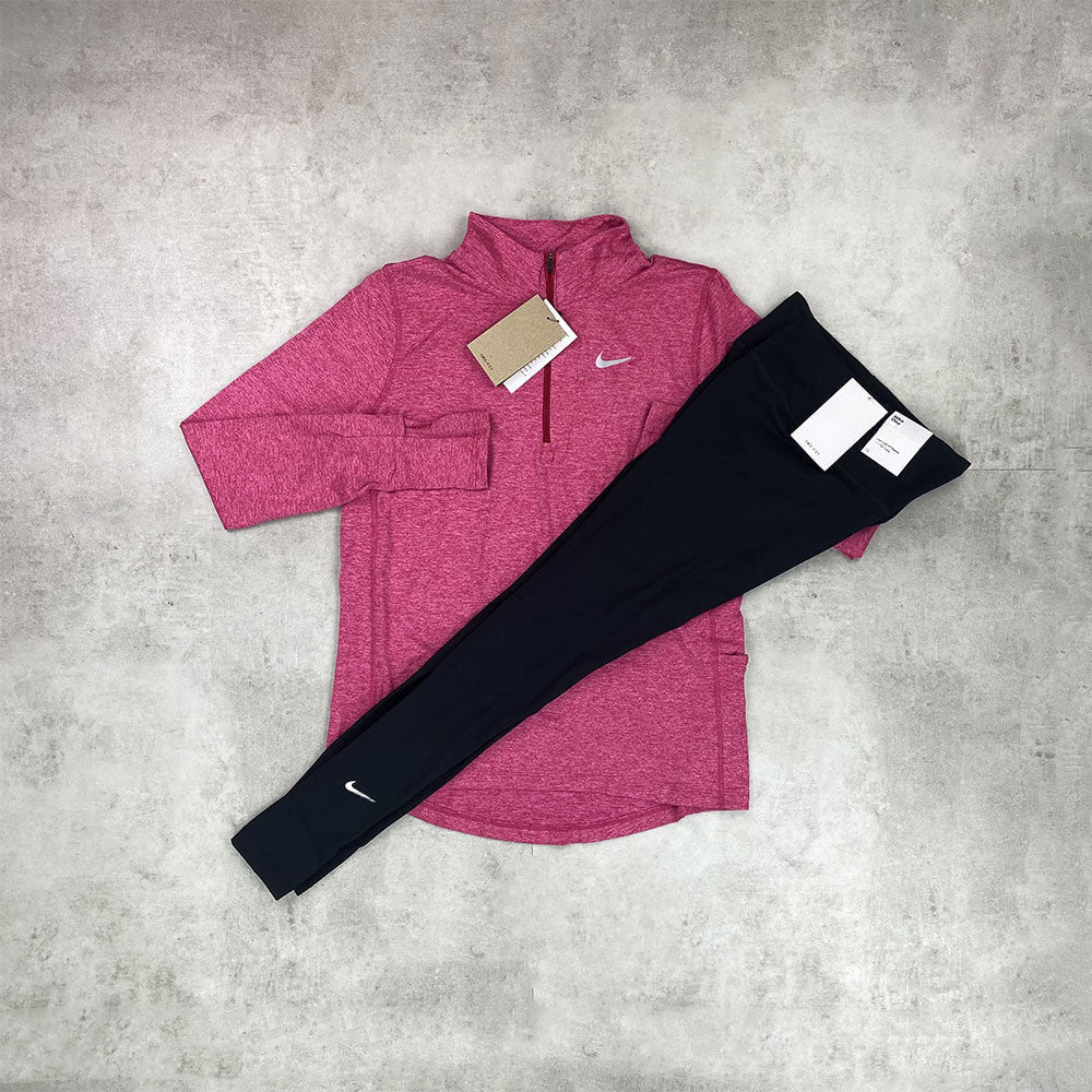 women's pink half-zip 5