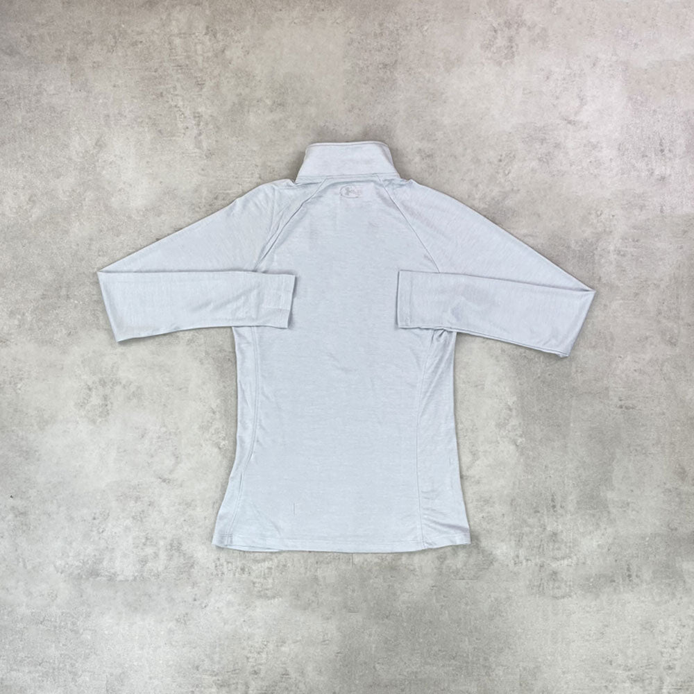 women's grey half-zip 13