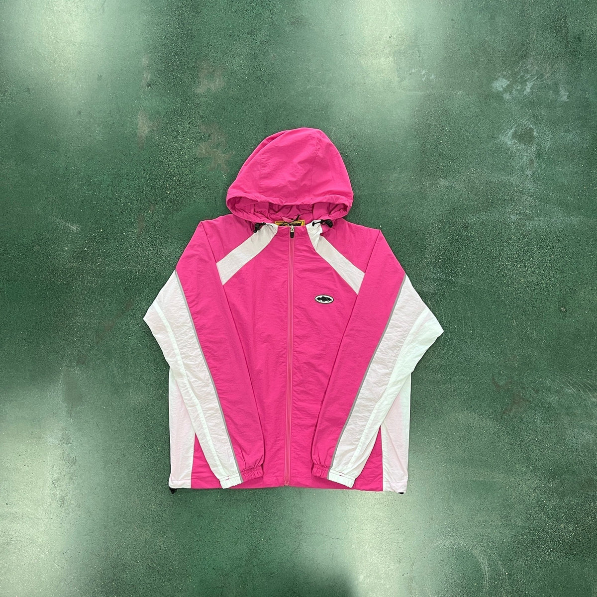 pink windbreaker