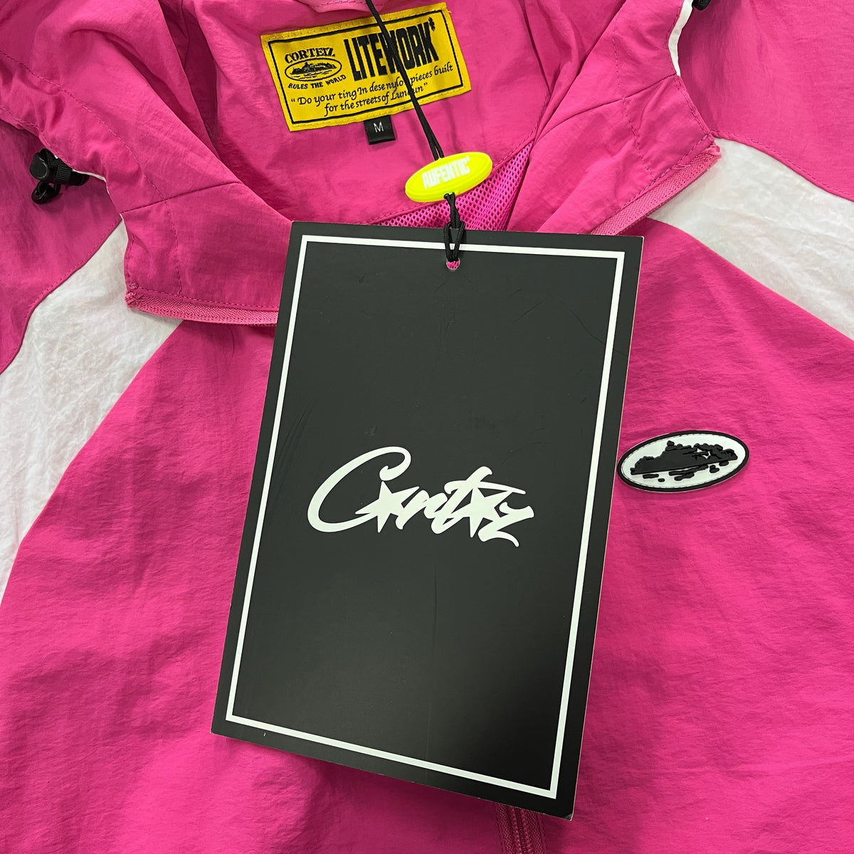 pink windbreaker