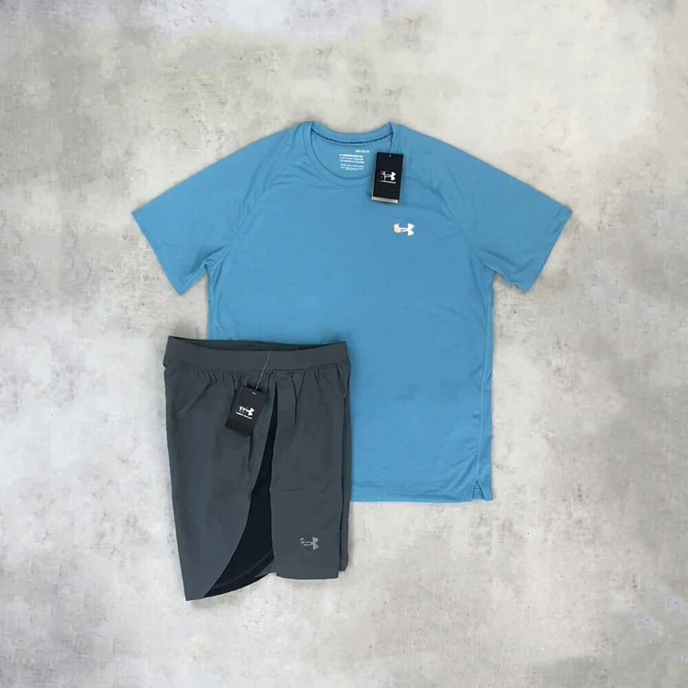 blue activewear set