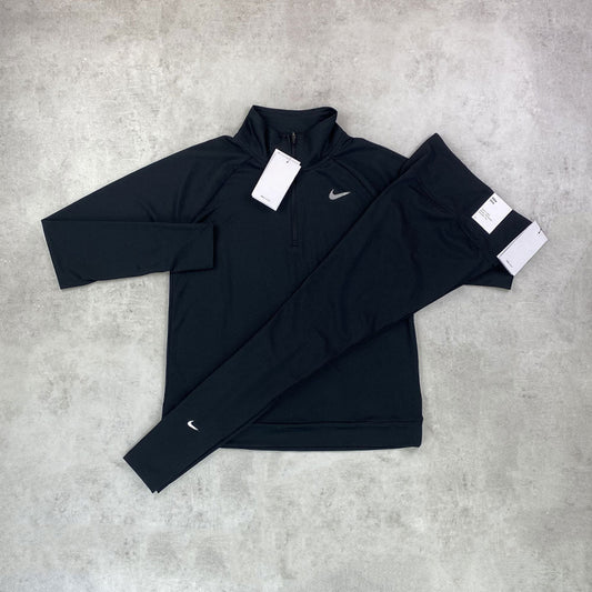 Women's Black Half-Zip 6