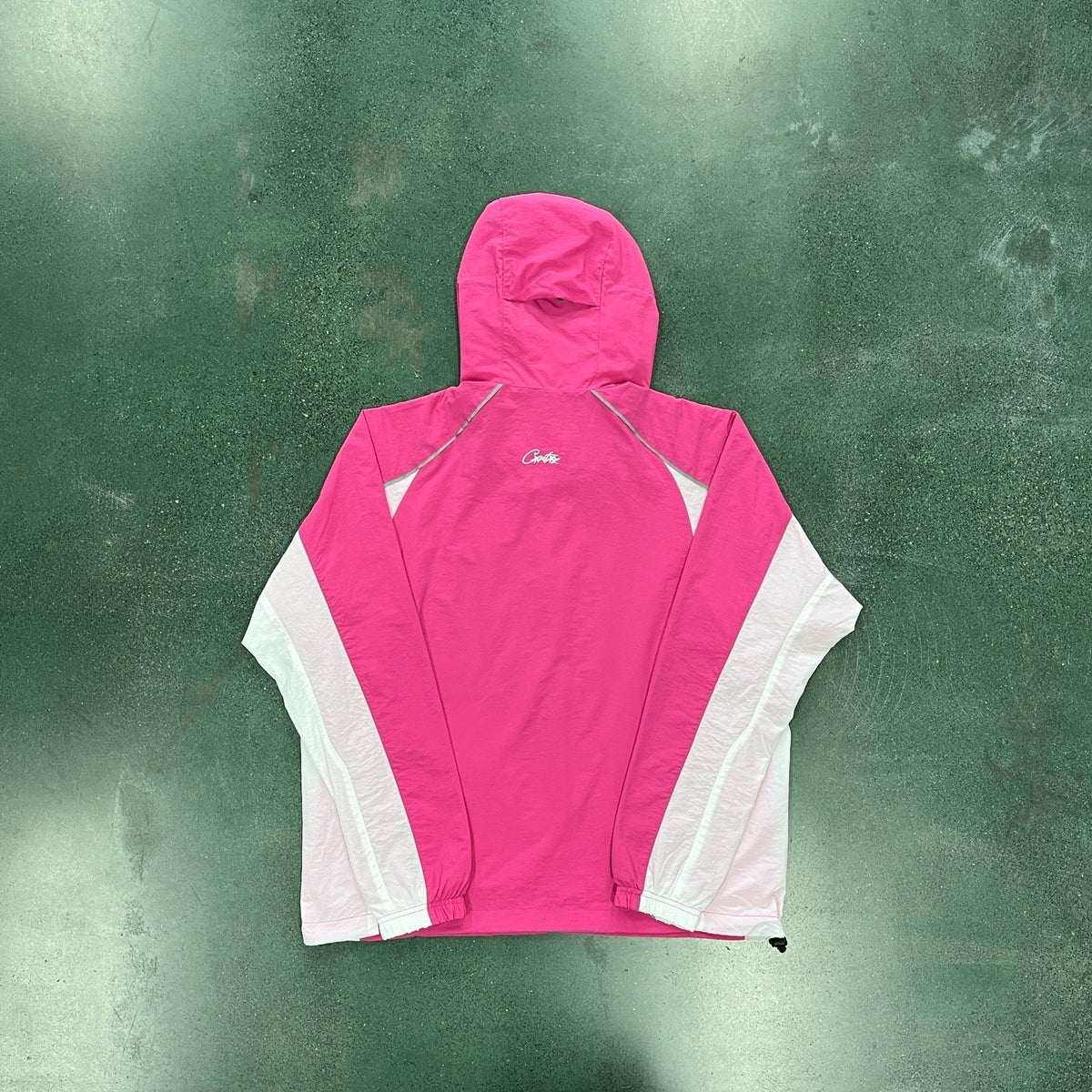 pink windbreaker