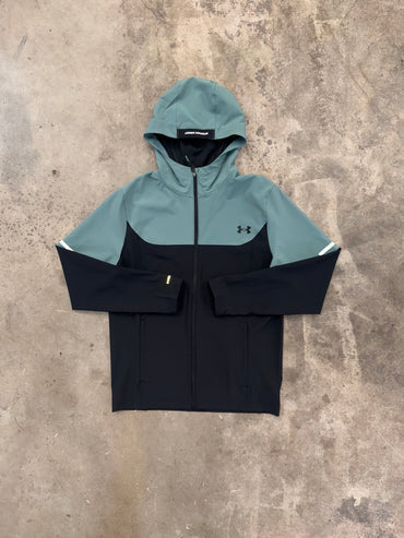green windbreaker