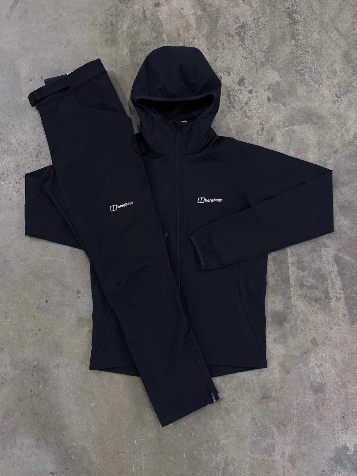 black winter jacket
