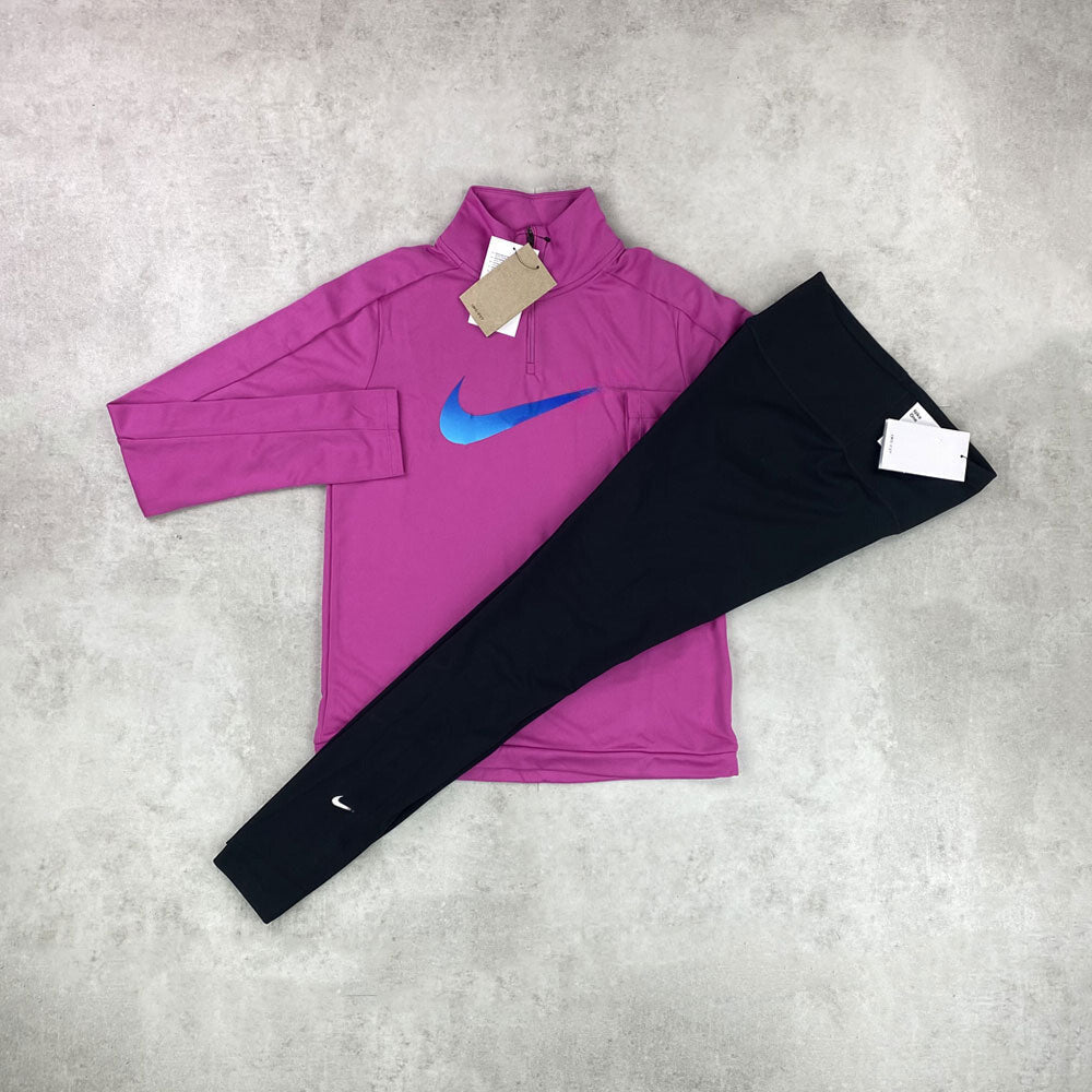 women's pink half-zip 7