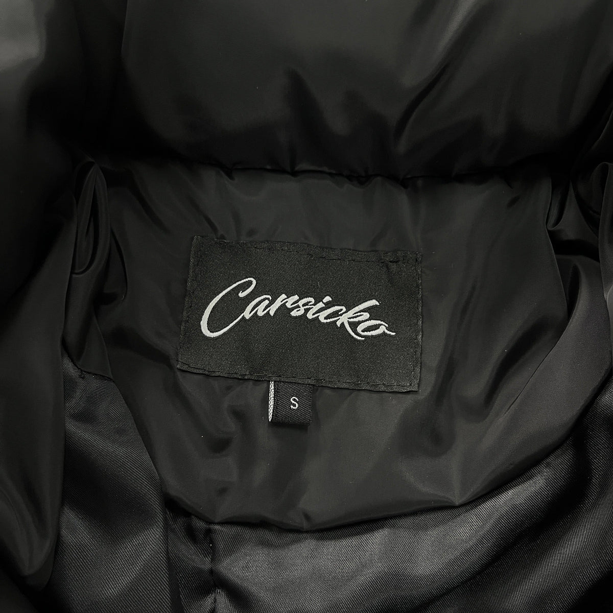 black puffer jacket