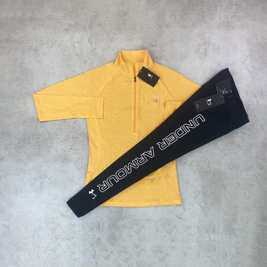 Women's Yellow Half-Zip 3