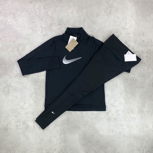 Women's Black Half-Zip 11