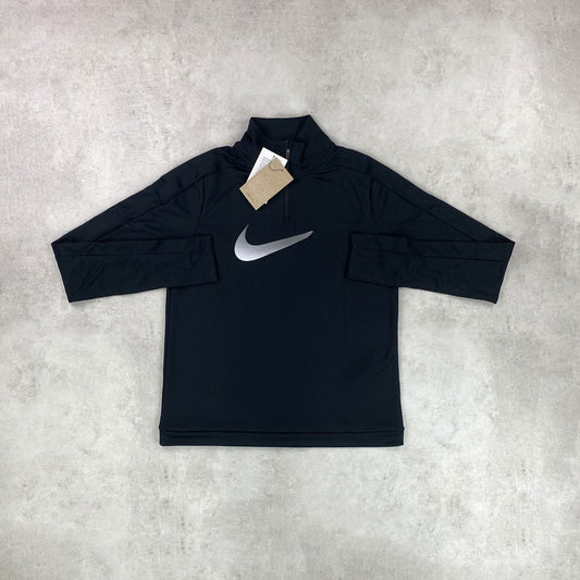 Women's Black Half-Zip 5