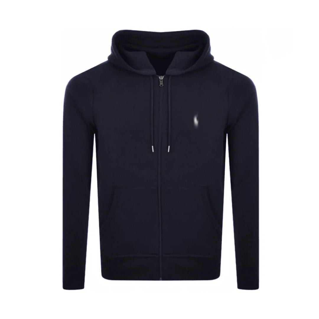 navy hoodie