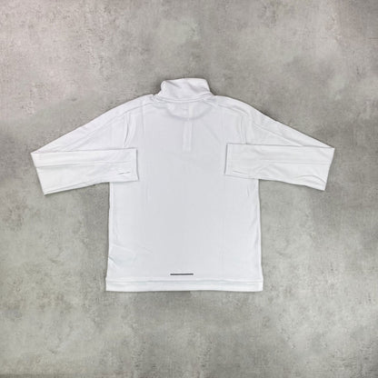 Women's White Half-Zip 2